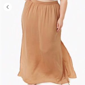Plus Size Satin Maxi Skirt NWT 3x